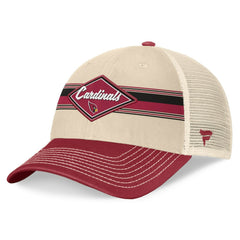 Arizona Cardinals Diamond Stripe Trucker Adjustable Hat - Natural/Cardinal outlet
