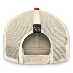Arizona Cardinals Diamond Stripe Trucker Adjustable Hat - Natural/Cardinal outlet