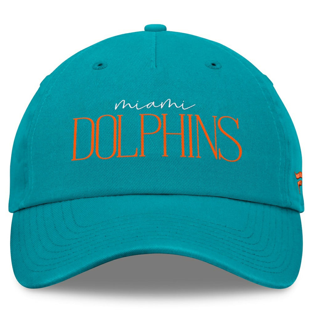 Miami Dolphins Women's Review Unstructured Adjustable Hat - Aqua on sale