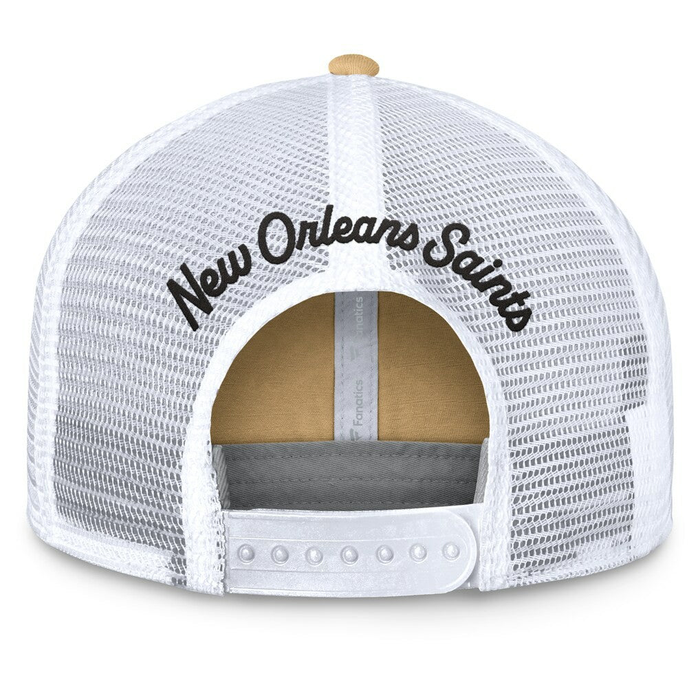 New Orleans Saints Women's Slogan Trucker Adjustable Hat - Gold on sale