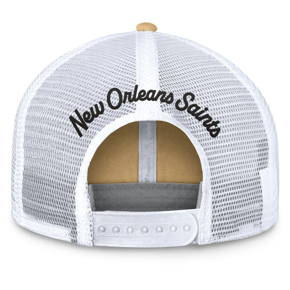 New Orleans Saints Women's Slogan Trucker Adjustable Hat - Gold on sale