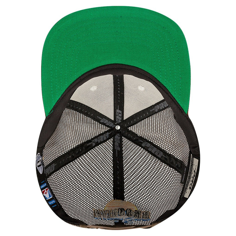 Brooklyn Nets Pro Standard Glint Sunset Snapback Hat - Cream/Brown discount