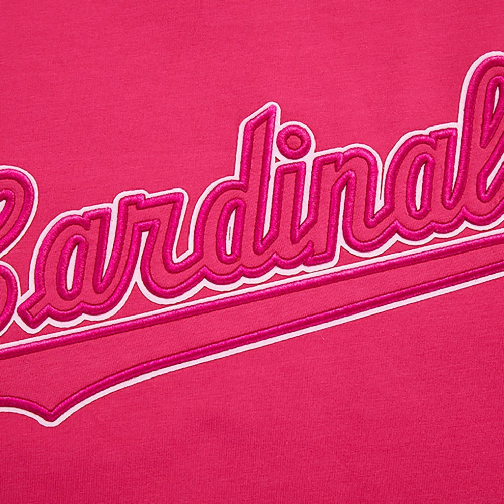 St. Louis Cardinals Pro Standard Women's Triple Pink Boxy Cropped T-Shirt - Pink