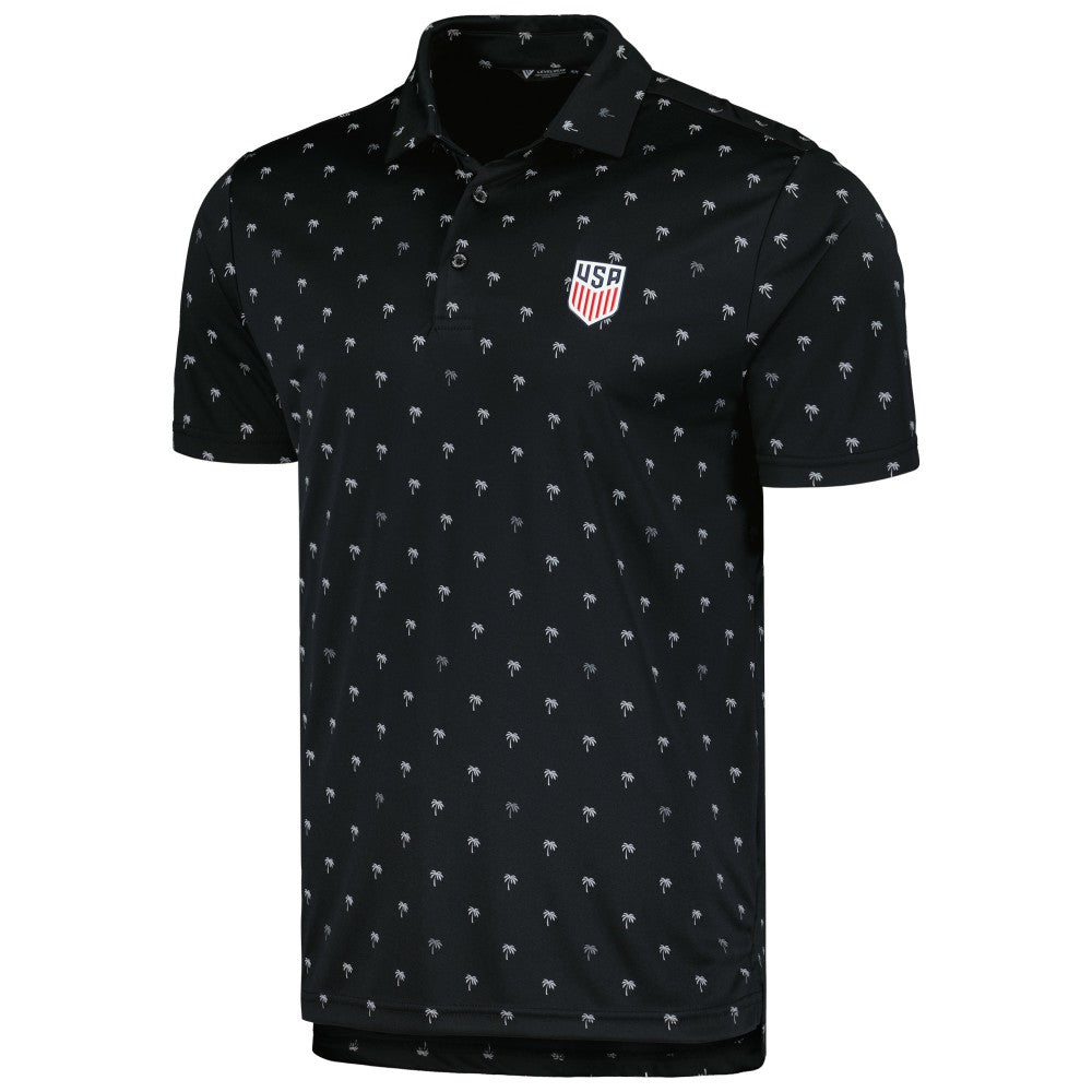 USMNT Levelwear Groove Performance Polo - Black discount