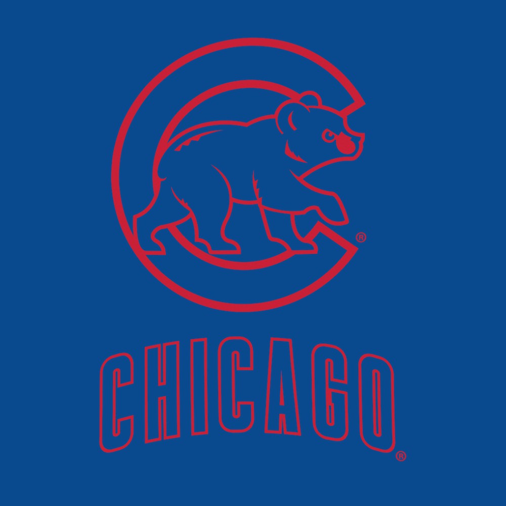 Chicago Cubs Women's Backup Option Pullover Hoodie - Royal/White