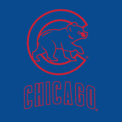 Chicago Cubs Women's Backup Option Pullover Hoodie - Royal/White