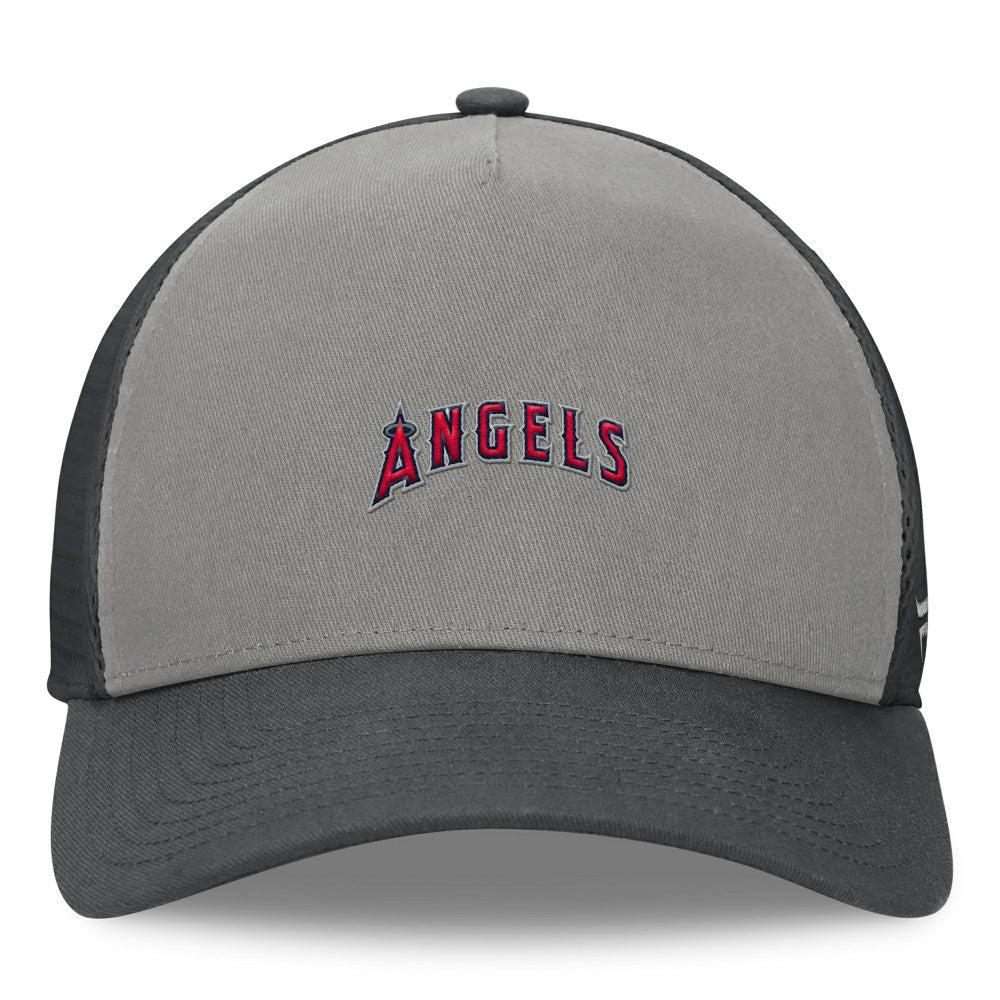 Los Angeles Angels A-Frame Trucker Adjustable Hat - Gray/Graphite