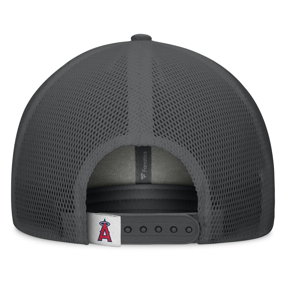 Los Angeles Angels A-Frame Trucker Adjustable Hat - Gray/Graphite