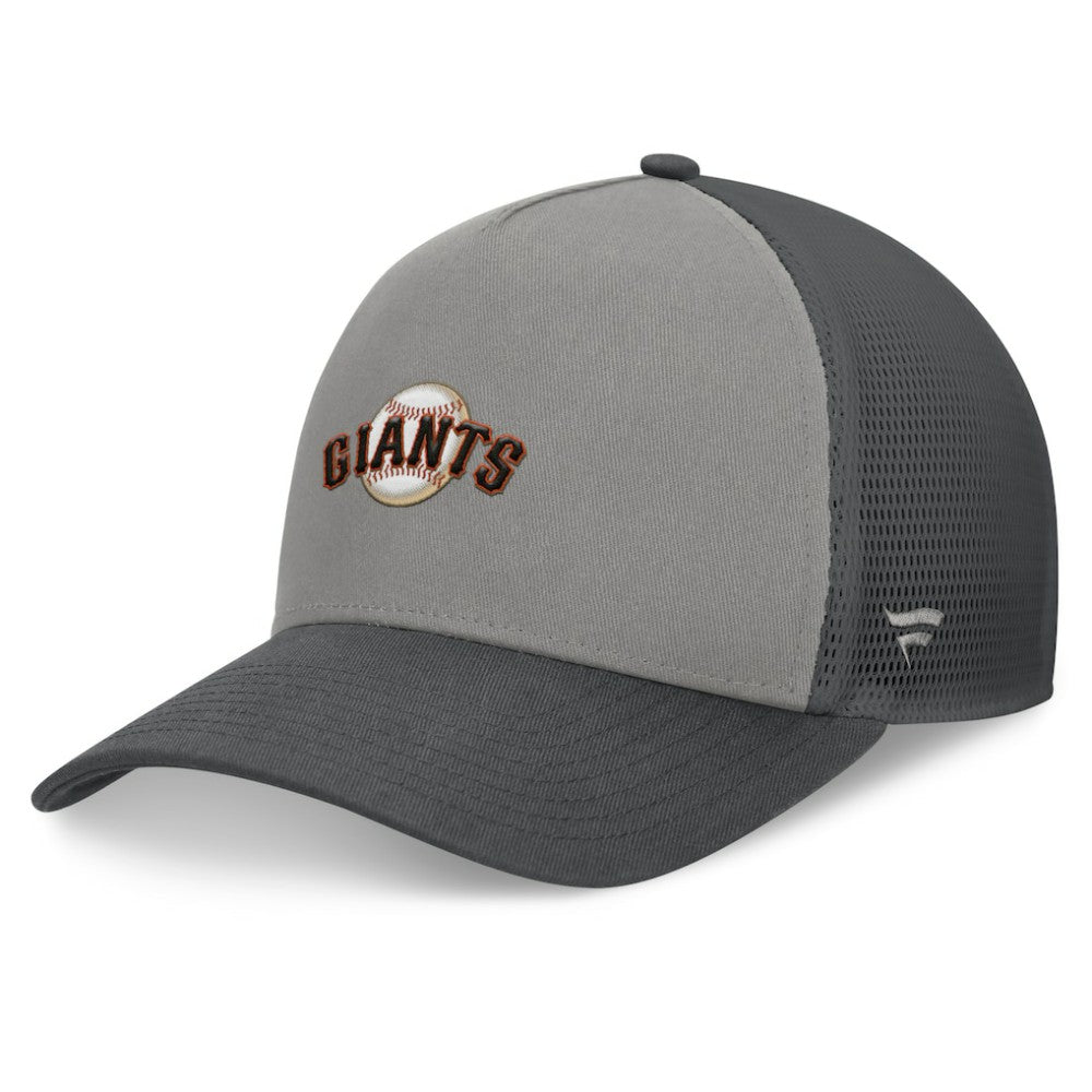 San Francisco Giants A-Frame Trucker Adjustable Hat - Gray/Graphite