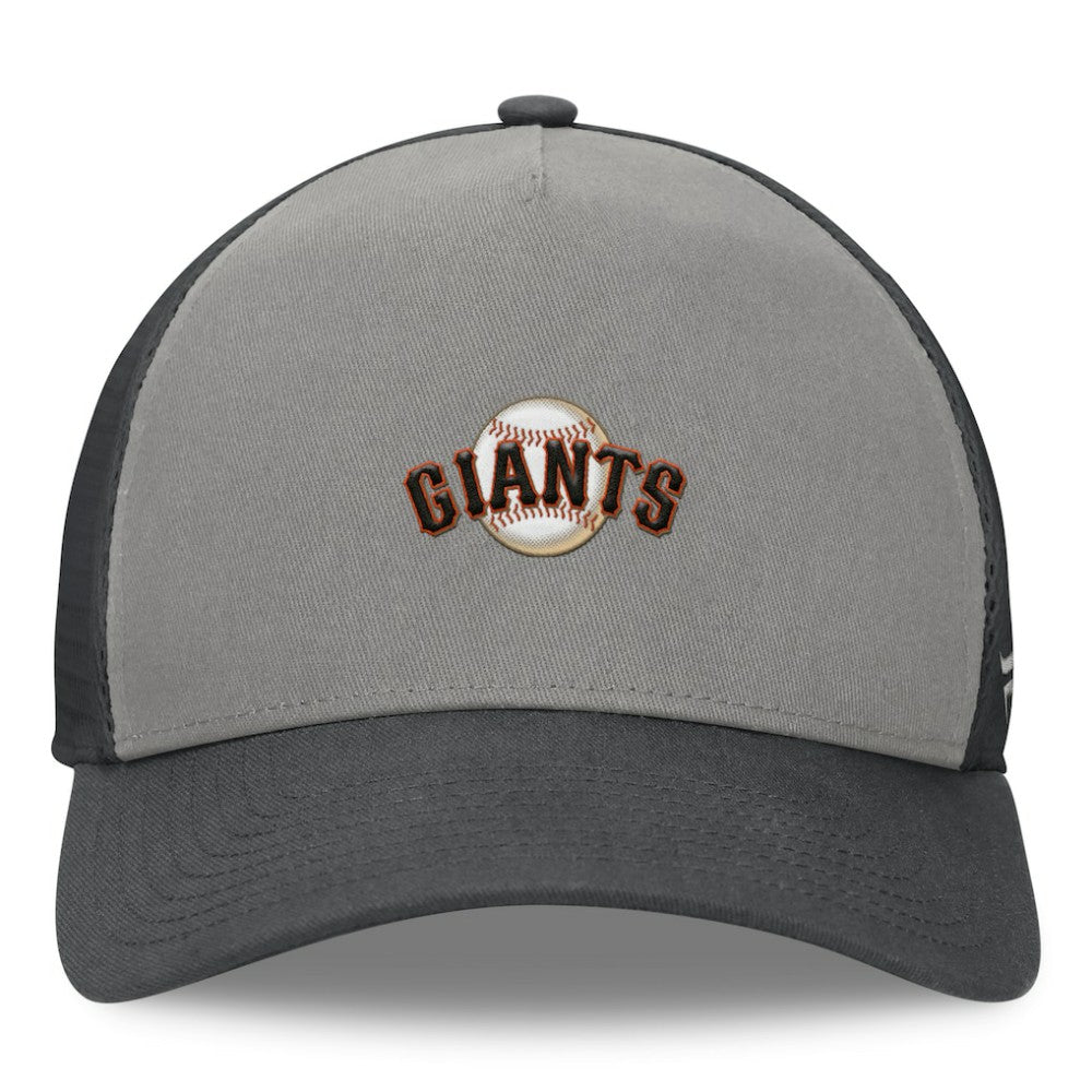 San Francisco Giants A-Frame Trucker Adjustable Hat - Gray/Graphite