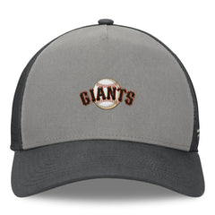 San Francisco Giants A-Frame Trucker Adjustable Hat - Gray/Graphite
