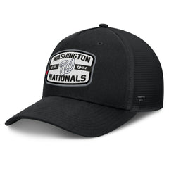 Washington Nationals Team Patch A-Frame Trucker Snapback Hat - Black