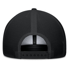 Miami Marlins Team Patch A-Frame Trucker Snapback Hat - Black