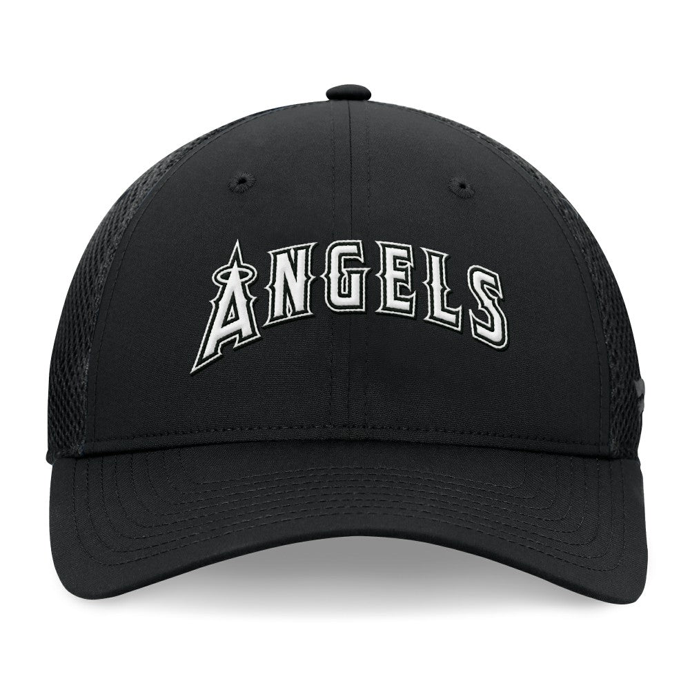 Los Angeles Angels Spacer Mesh Flex Hat - Black