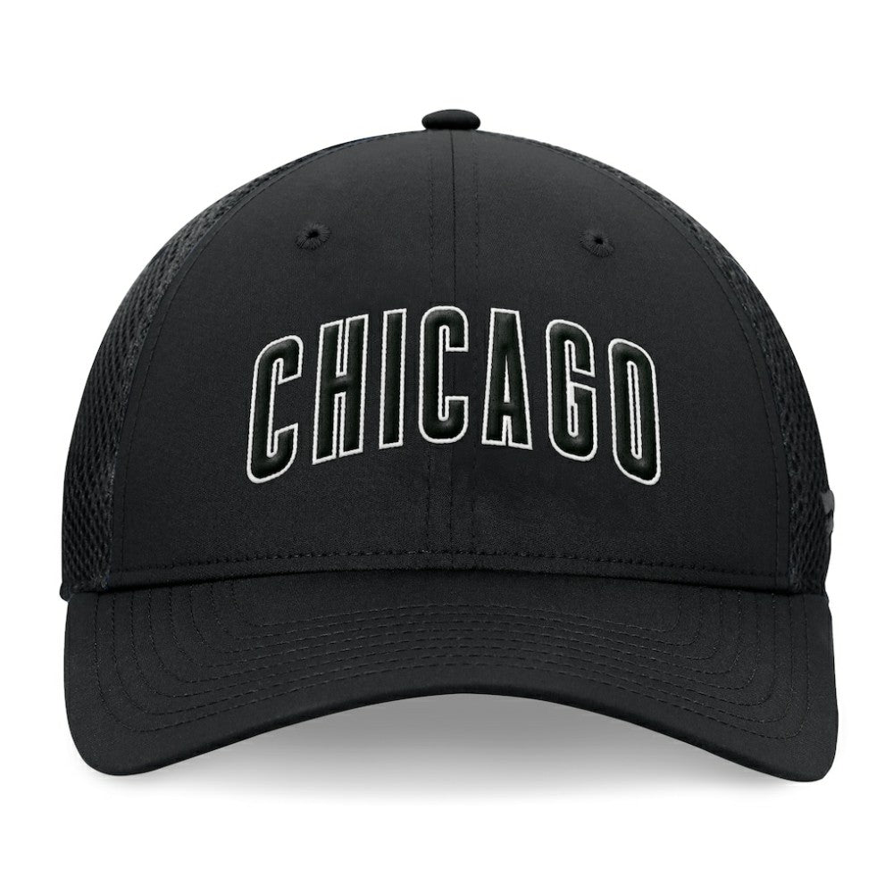 Chicago Cubs Spacer Mesh Flex Hat - Black