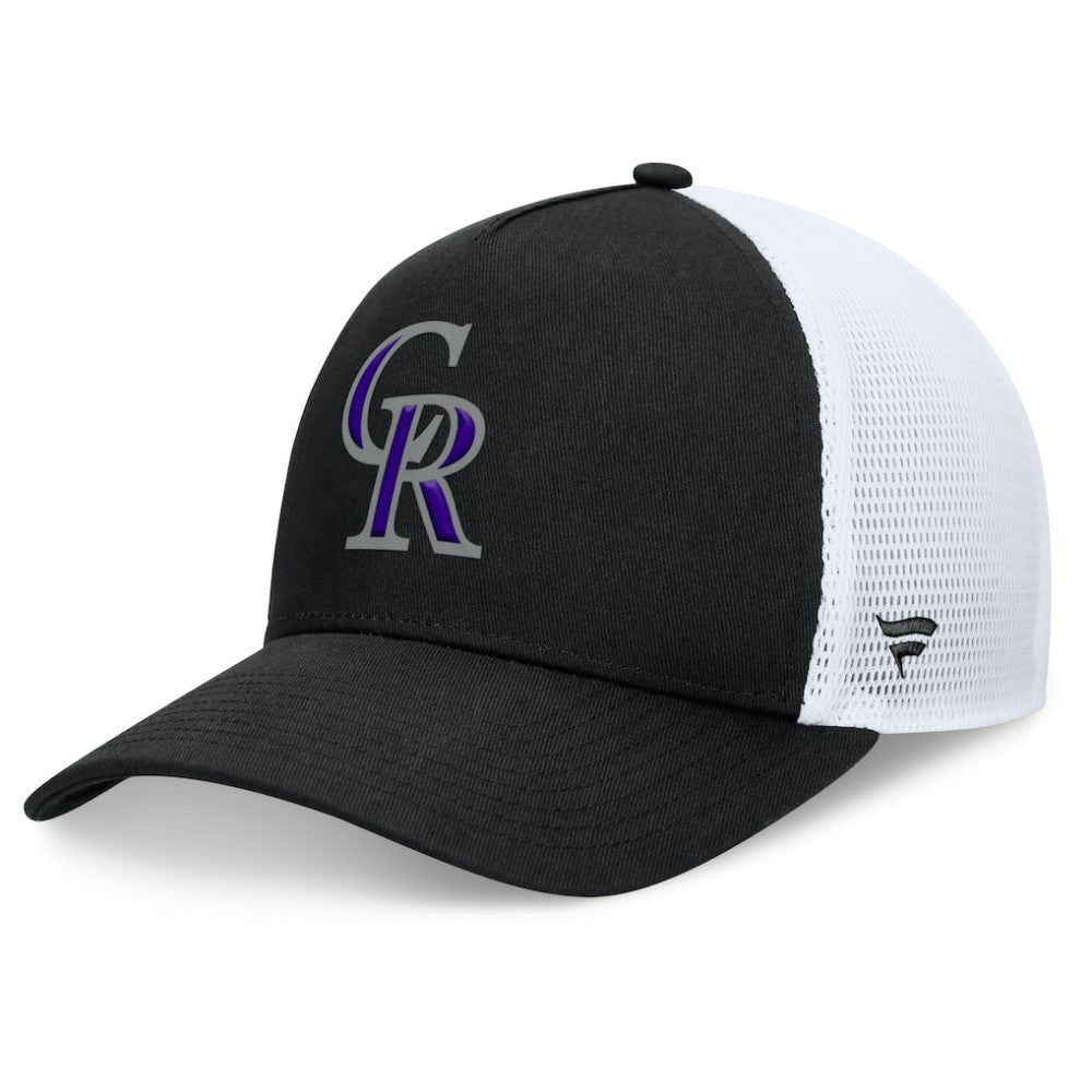 Colorado Rockies Fundamental A-Frame Adjustable Hat - Black