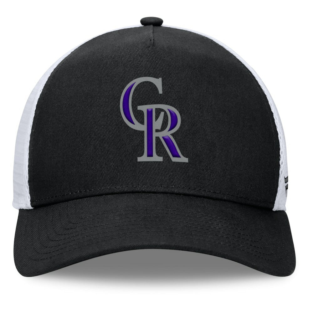 Colorado Rockies Fundamental A-Frame Adjustable Hat - Black