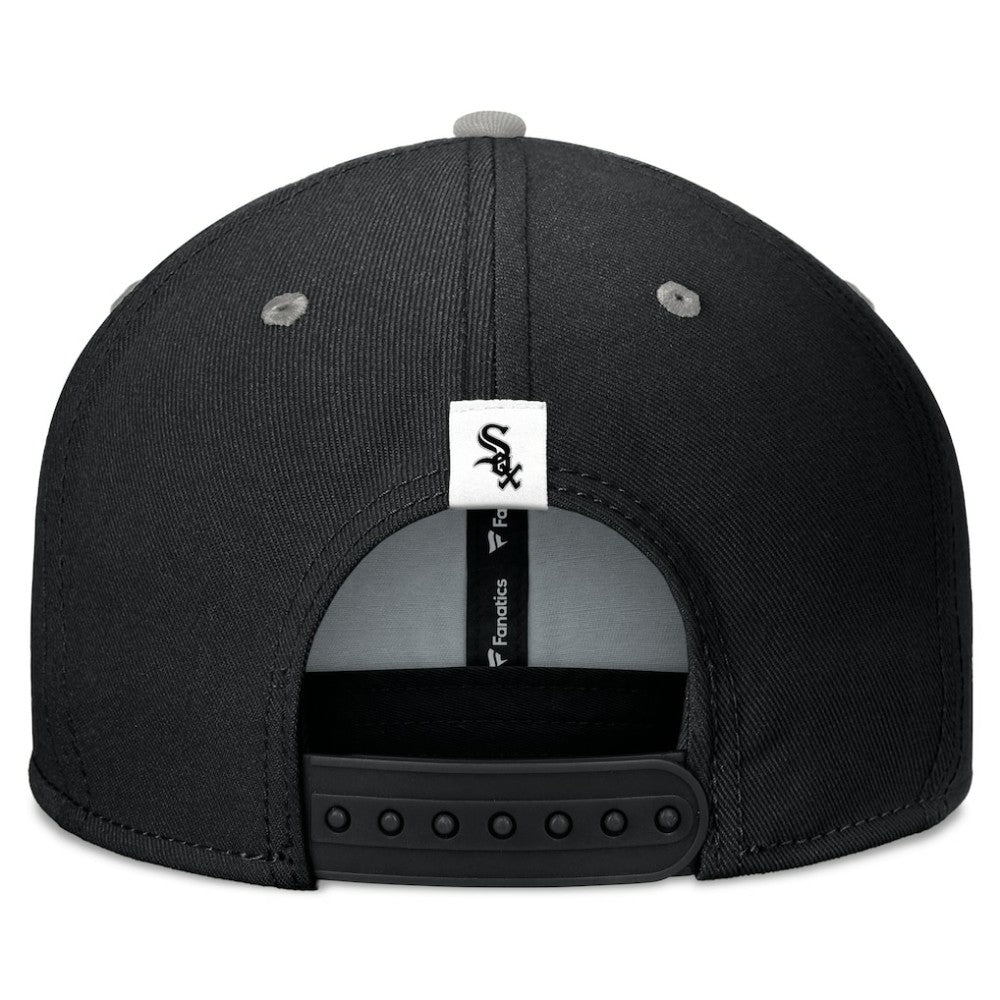 Chicago White Sox Fundamental Bold Snapback Hat - Black/Gray