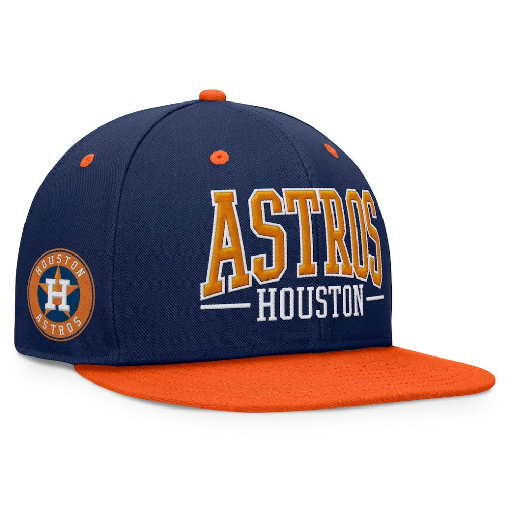 Houston Astros Fundamental Bold Snapback Hat - Navy/Orange