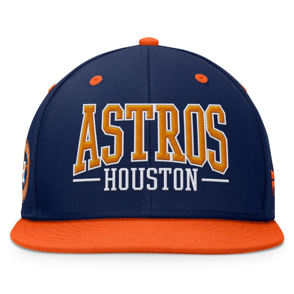 Houston Astros Fundamental Bold Snapback Hat - Navy/Orange