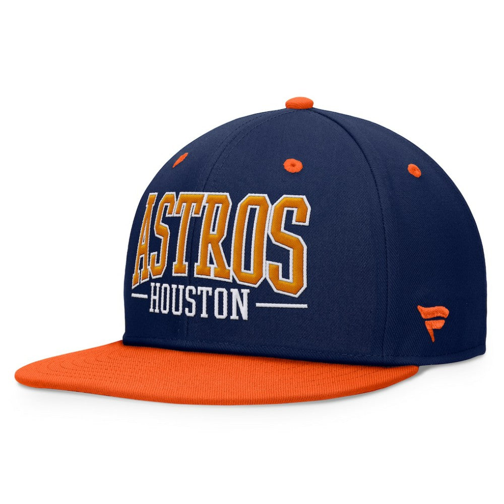 Houston Astros Fundamental Bold Snapback Hat - Navy/Orange