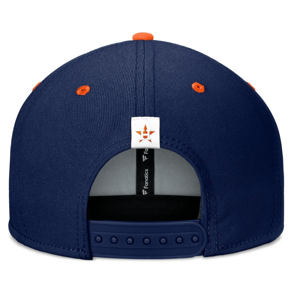 Houston Astros Fundamental Bold Snapback Hat - Navy/Orange