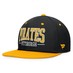 Pittsburgh Pirates Fundamental Bold Snapback Hat - Black/Gold