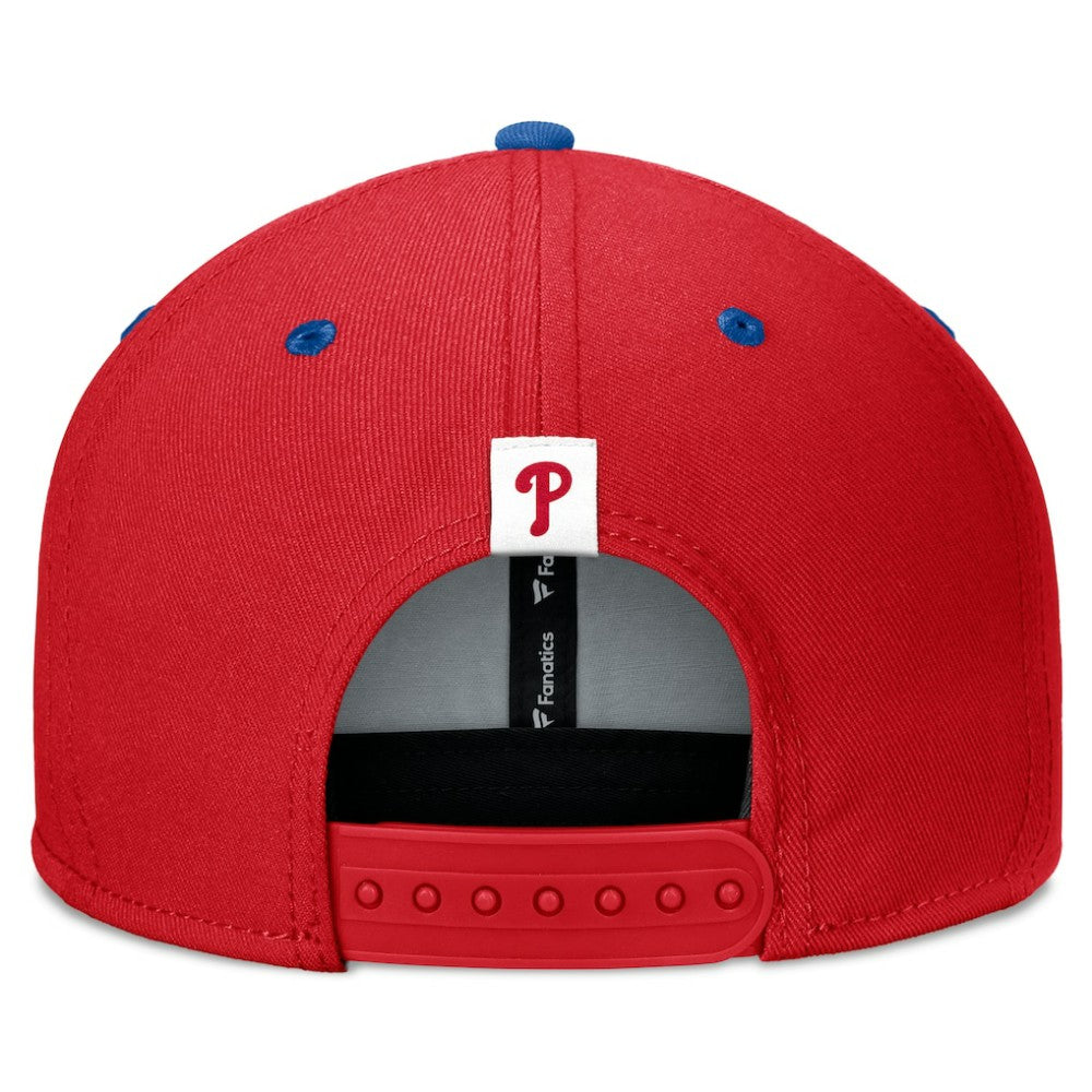 Philadelphia Phillies Fundamental Bold Snapback Hat - Red/Royal