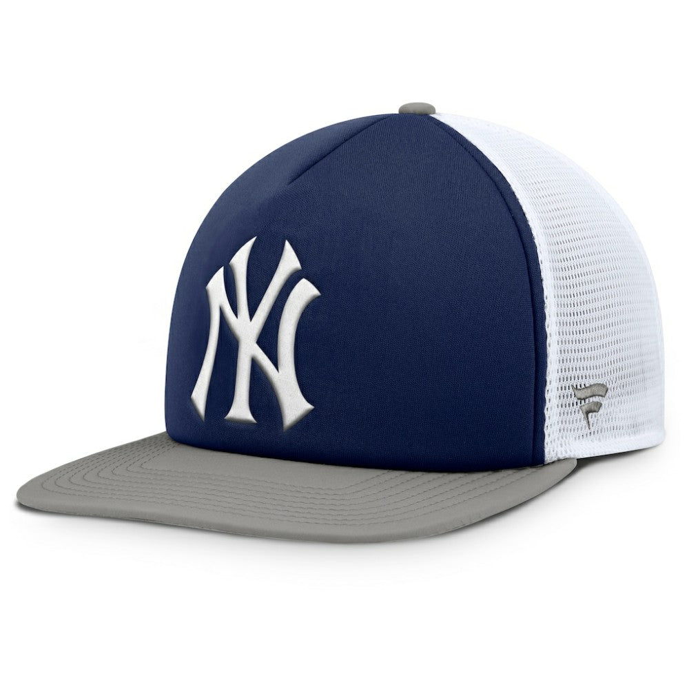 New York Yankees Fundamental Foam Front Snapback Hat - Navy/White