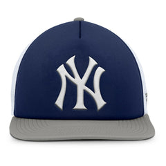 New York Yankees Fundamental Foam Front Snapback Hat - Navy/White