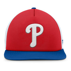 Philadelphia Phillies Fundamental Foam Front Snapback Hat - Red/White