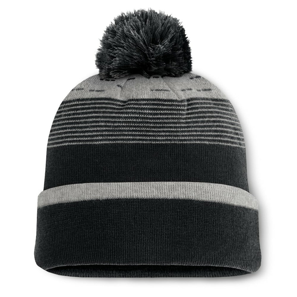 San Francisco Giants Fundamental Gradient Cuffed Knit Hat with Pom - Black