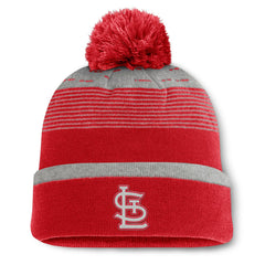 St. Louis Cardinals Fundamental Gradient Cuffed Knit Hat with Pom - Red