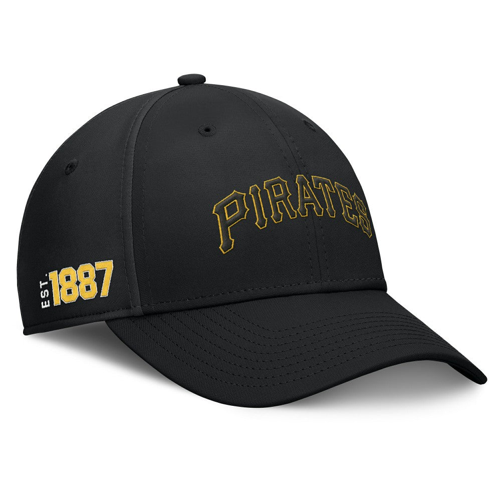 Pittsburgh Pirates Fundamental Tag Flex Hat - Black