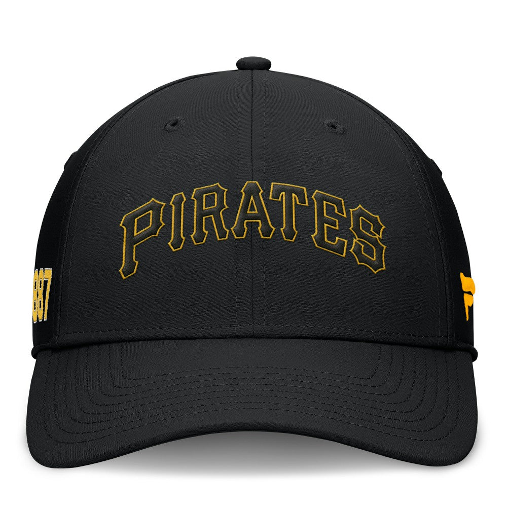 Pittsburgh Pirates Fundamental Tag Flex Hat - Black
