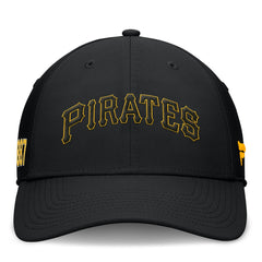 Pittsburgh Pirates Fundamental Tag Flex Hat - Black