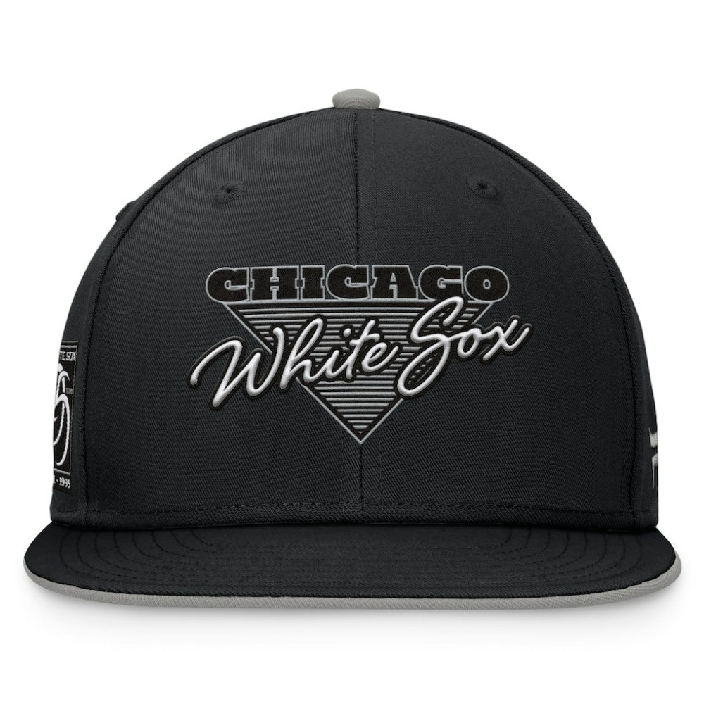 Chicago White Sox Fundamental Tri-Script Fitted Hat - Black