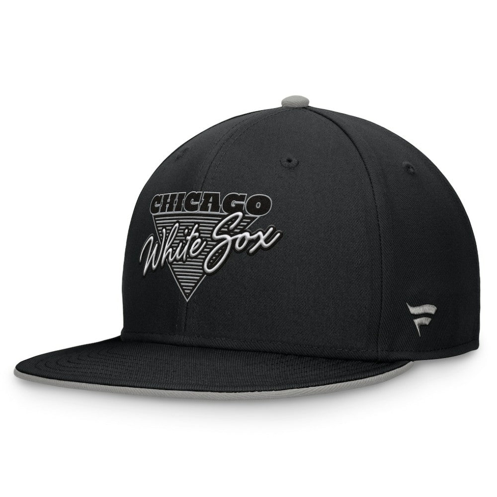 Chicago White Sox Fundamental Tri-Script Fitted Hat - Black