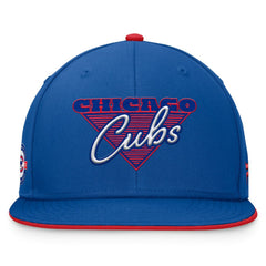 Chicago Cubs Fundamental Tri-Script Fitted Hat - Royal