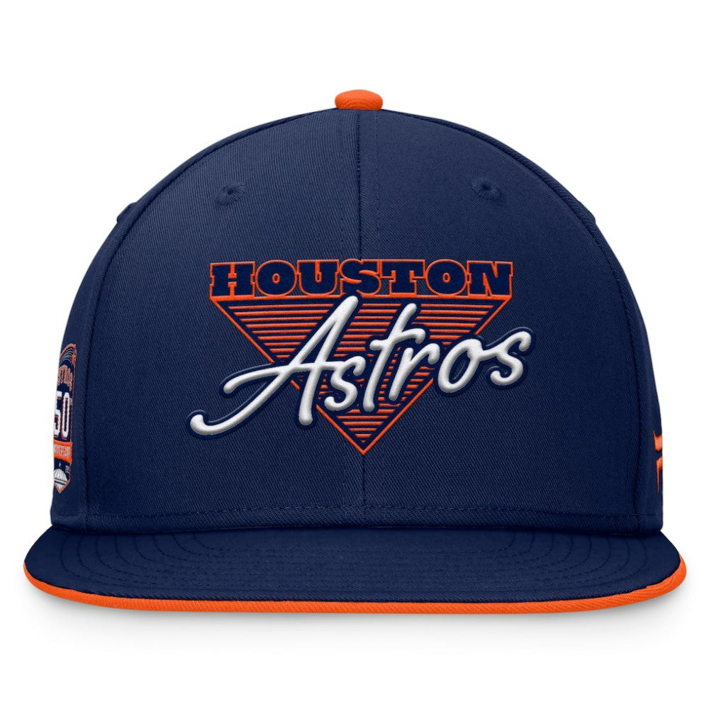 Houston Astros Fundamental Tri-Script Fitted Hat - Navy