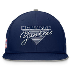 New York Yankees Fundamental Tri-Script Fitted Hat - Navy