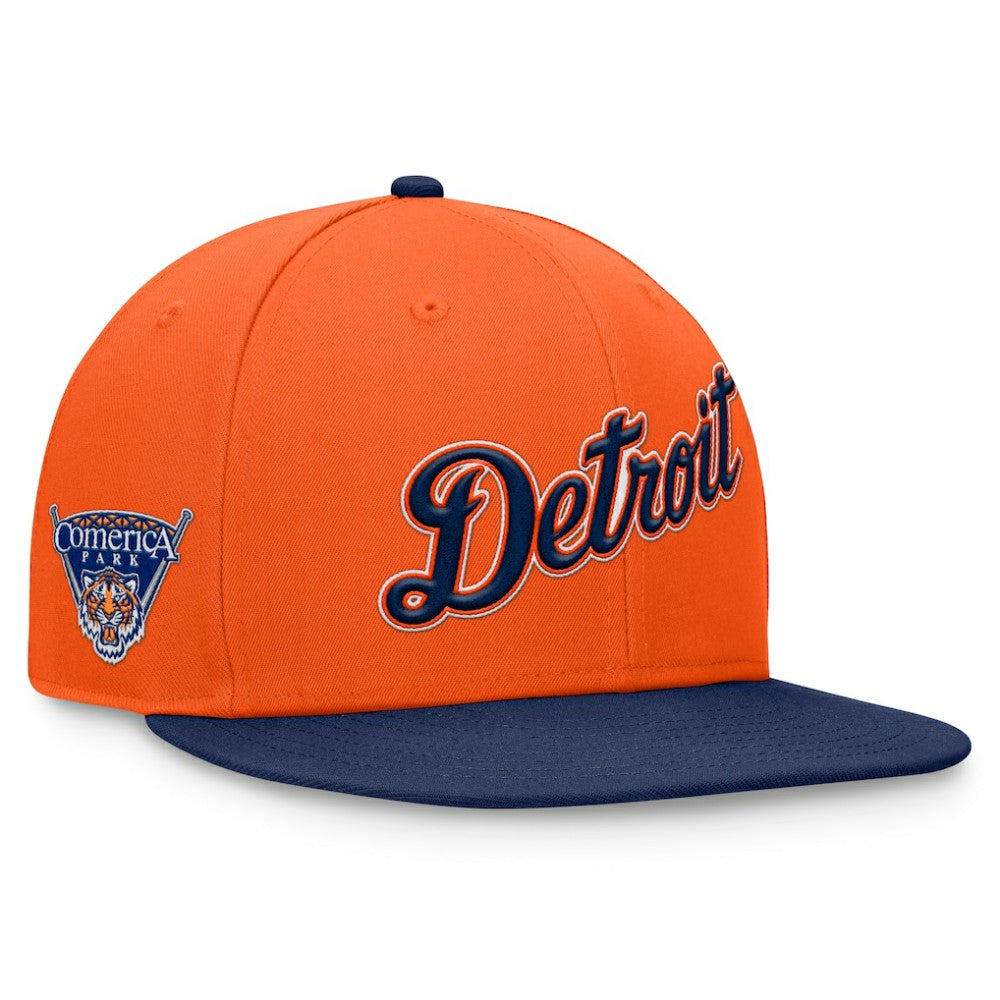 Detroit Tigers Fundamental Two-Tone Fitted Hat - Orange