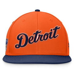 Detroit Tigers Fundamental Two-Tone Fitted Hat - Orange