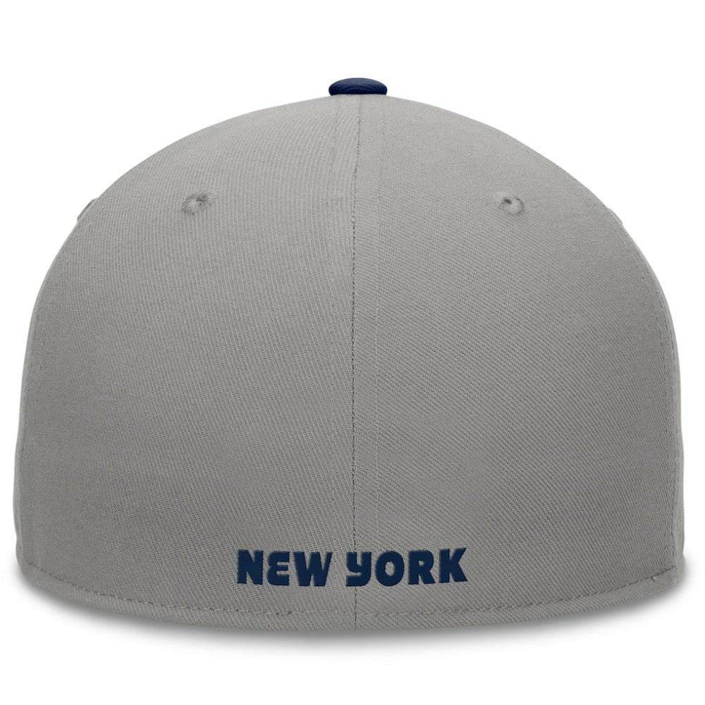 New York Yankees Fundamental Two-Tone Fitted Hat - Gray
