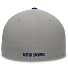 New York Yankees Fundamental Two-Tone Fitted Hat - Gray