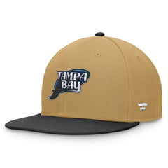 Tampa Bay Rays  Heritage Two-Tone Fitted Hat - Khaki/Black