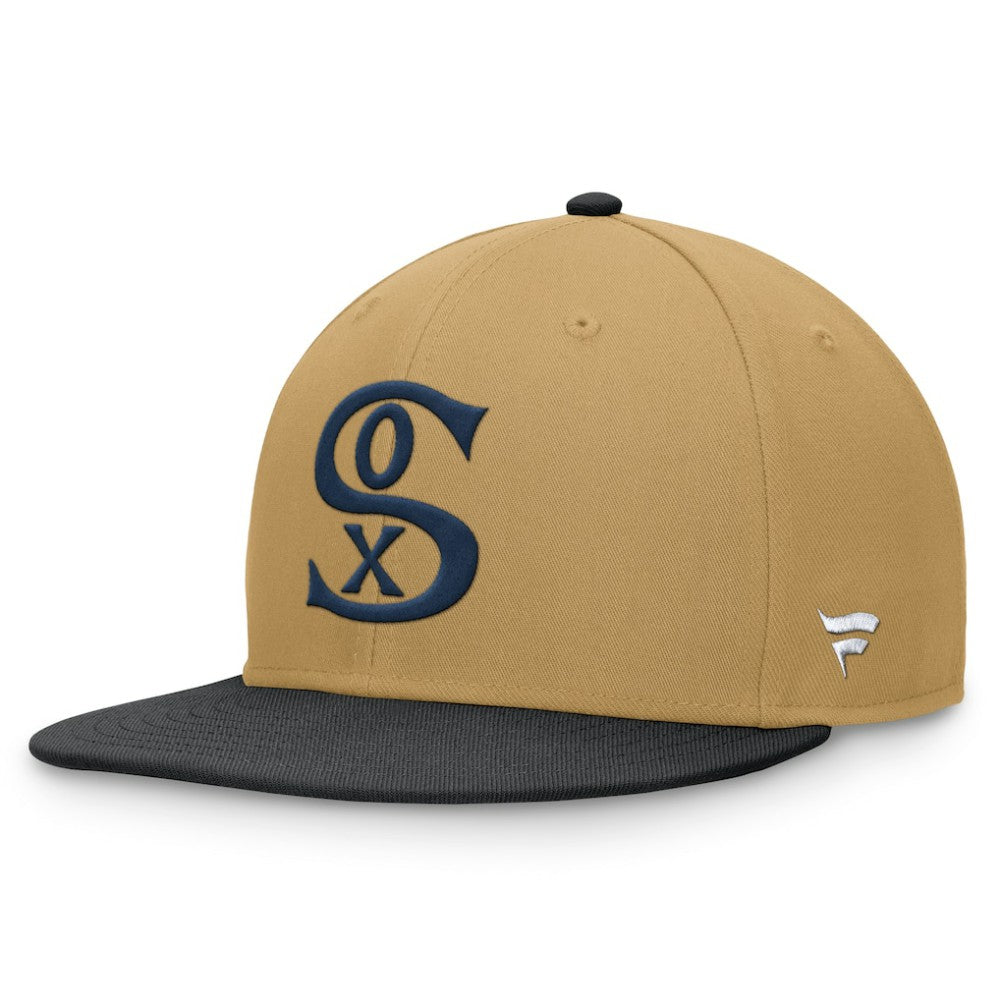 Chicago White Sox  Heritage Two-Tone Fitted Hat - Khaki/Black