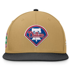 Philadelphia Phillies  Heritage Two-Tone Fitted Hat - Khaki/Black