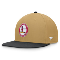St. Louis Cardinals  Heritage Two-Tone Fitted Hat - Khaki/Black