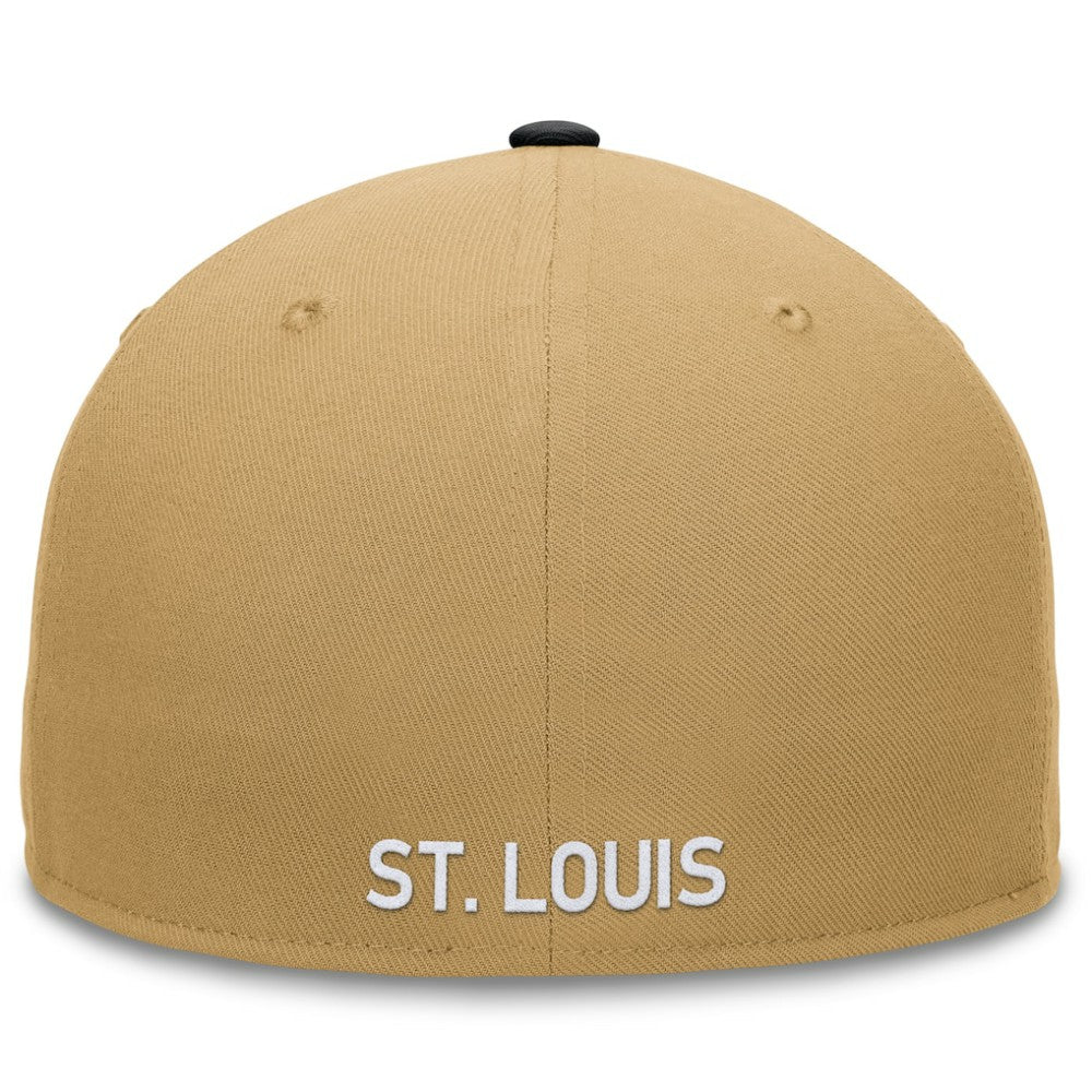St. Louis Cardinals  Heritage Two-Tone Fitted Hat - Khaki/Black